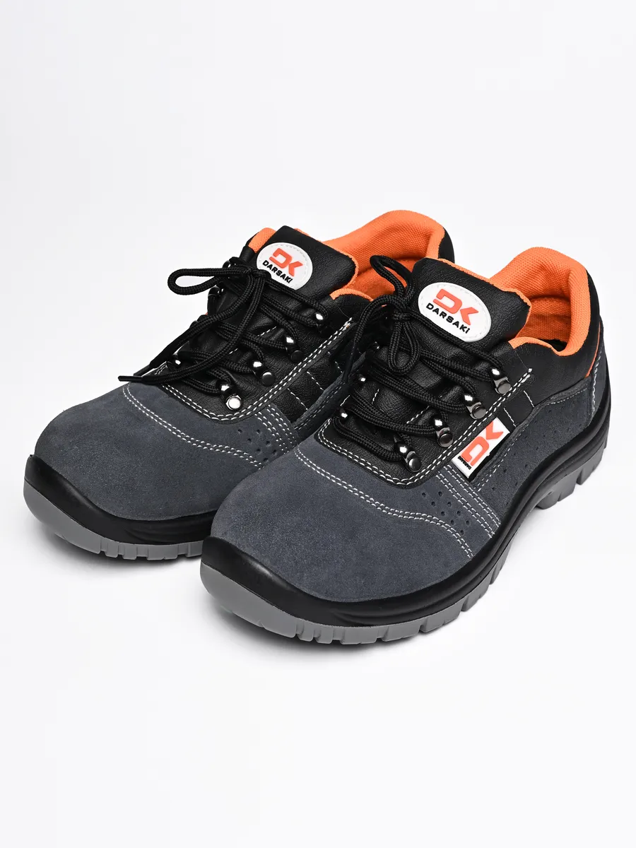 Полуботинки рабочие демисезонные с металлическим подноском (замша)